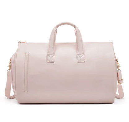 Waterproof Leather Duffle Bag With Adjustable Strap